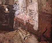 Edouard Vuillard Vial wife and hyacinth oil painting on canvas